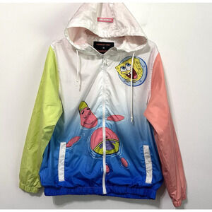 Members Only x Nickelodeon Spongebob Patrick Windbreaker Jacket L Street Unisex?